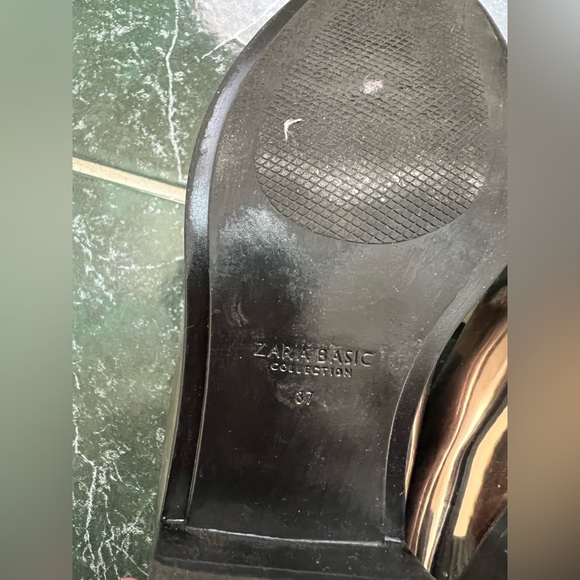 Silver loafer Zara size 36 - Picture 4 of 6